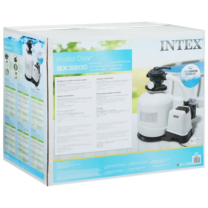 INTEX Фильтр-насос для бассейнов песчаный 220-240V, 9200 л/ч, 26652 INTEX - фотография № 2