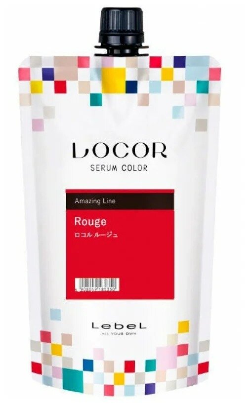 Краска для волос тонирующая Lebel Professional Locor Serum Color Rouge красный 300 г