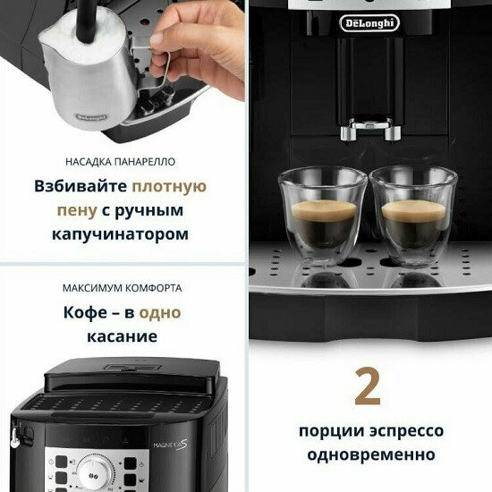 Кофемашина De'Longhi Magnifica ECAM 22.105.B - фотография № 4