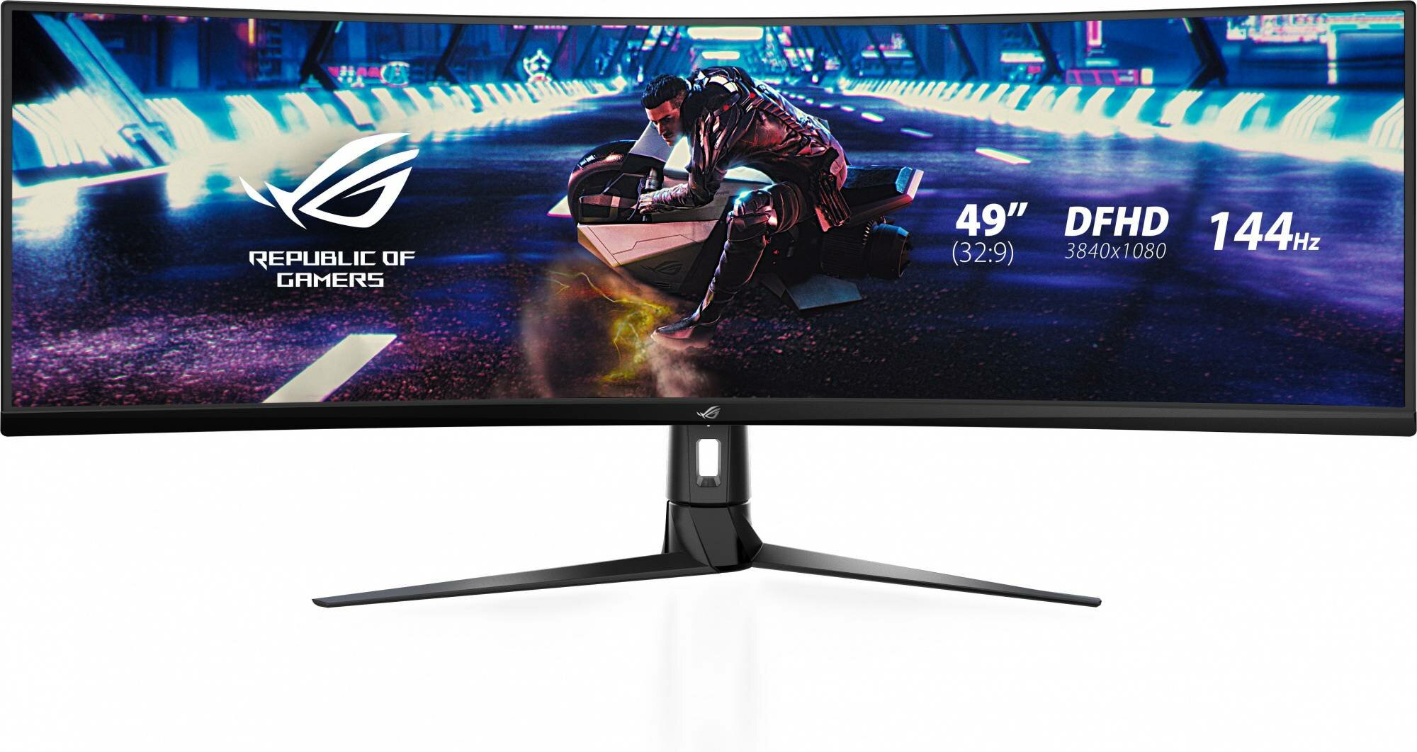 Монитор 49" Asus ROG Strix XG49VQ, 3840х1080, 144 Гц, VA, черный (90lm04h0-b01170)