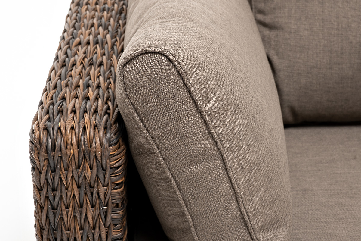 "Лунго" модуль диванный угловой с подушками , коричневый (гиацинт) - фотография № 2