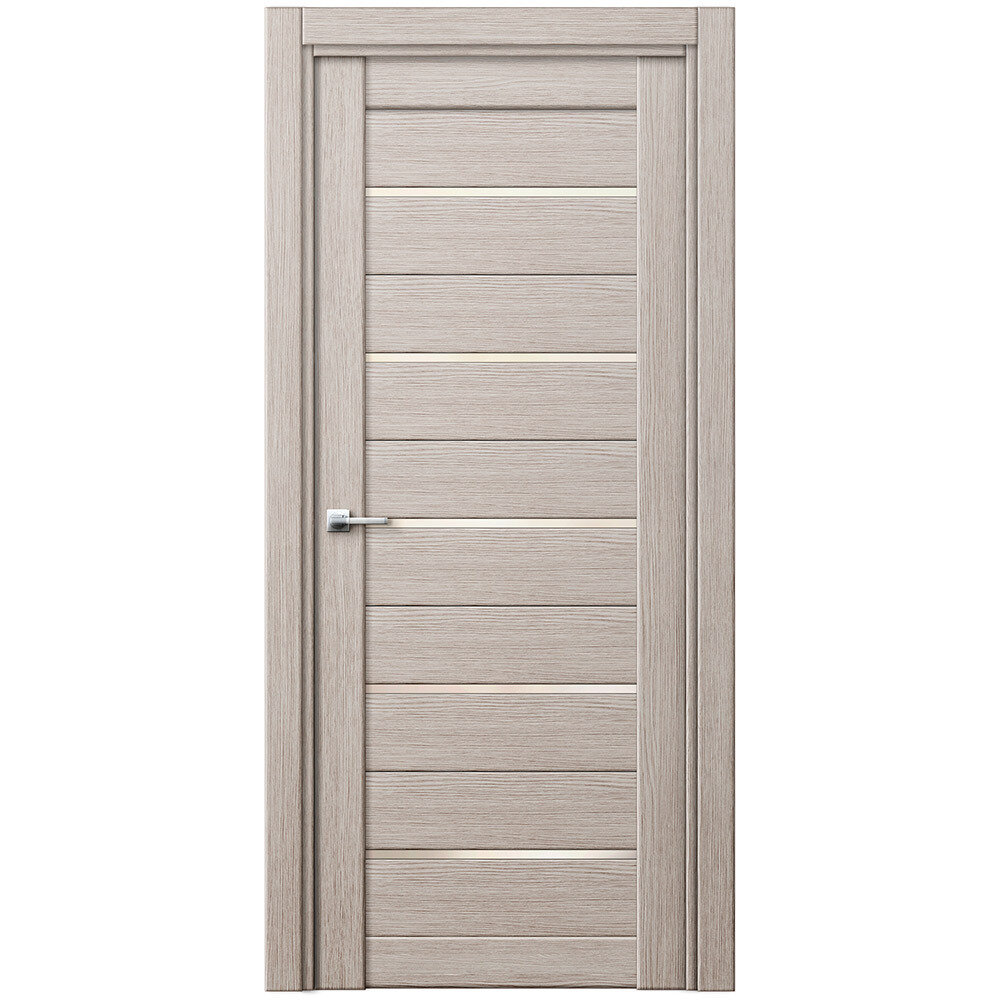 фото Дверь межкомнатная Corsa Deco S5 900х2000 мм финишпленка капучино со стеклом