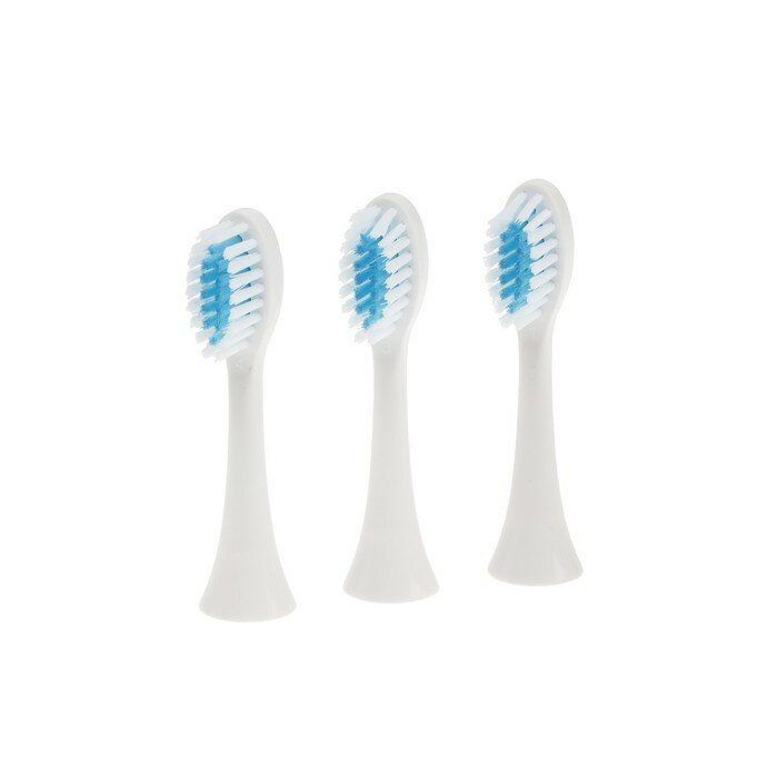 Электрическая зубная щётка Luazon LP-009, вибрационная, 8500 дв/мин, 4 насадки, 2хАА, синяя - фотография № 6