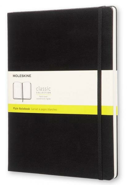 Блокнот Moleskine CLASSIC QP092 XLarge 190х250мм 192стр. нелинованный твердая обложка черный