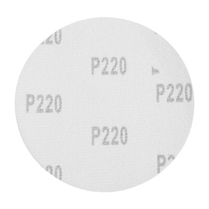 Круг абразивный шлифовальный под "липучку" тундра, 125 мм, Р220, 10 шт. - фотография № 3
