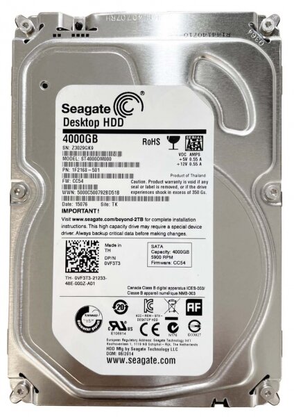 Жесткий диск Seagate ST4000DM000 4Tb SATAIII 3,5" HDD
