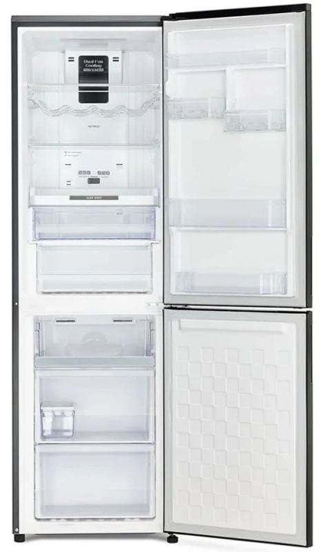 Холодильник Hitachi R-BG410PUC6X XGR 2-хкамерн. серый стекло