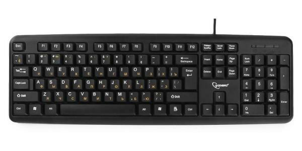 Клавиатура проводная Gembird KB-8320UXL-BL USB черный