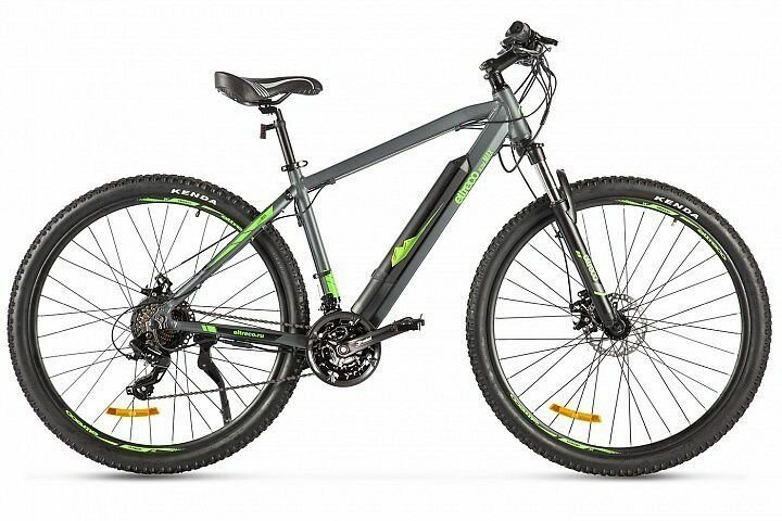 Электровелосипед Eltreco Ultra MAX (Велогибрид Eltreco Ultra MAX, Серо-зеленый-2507, 023318-2507)