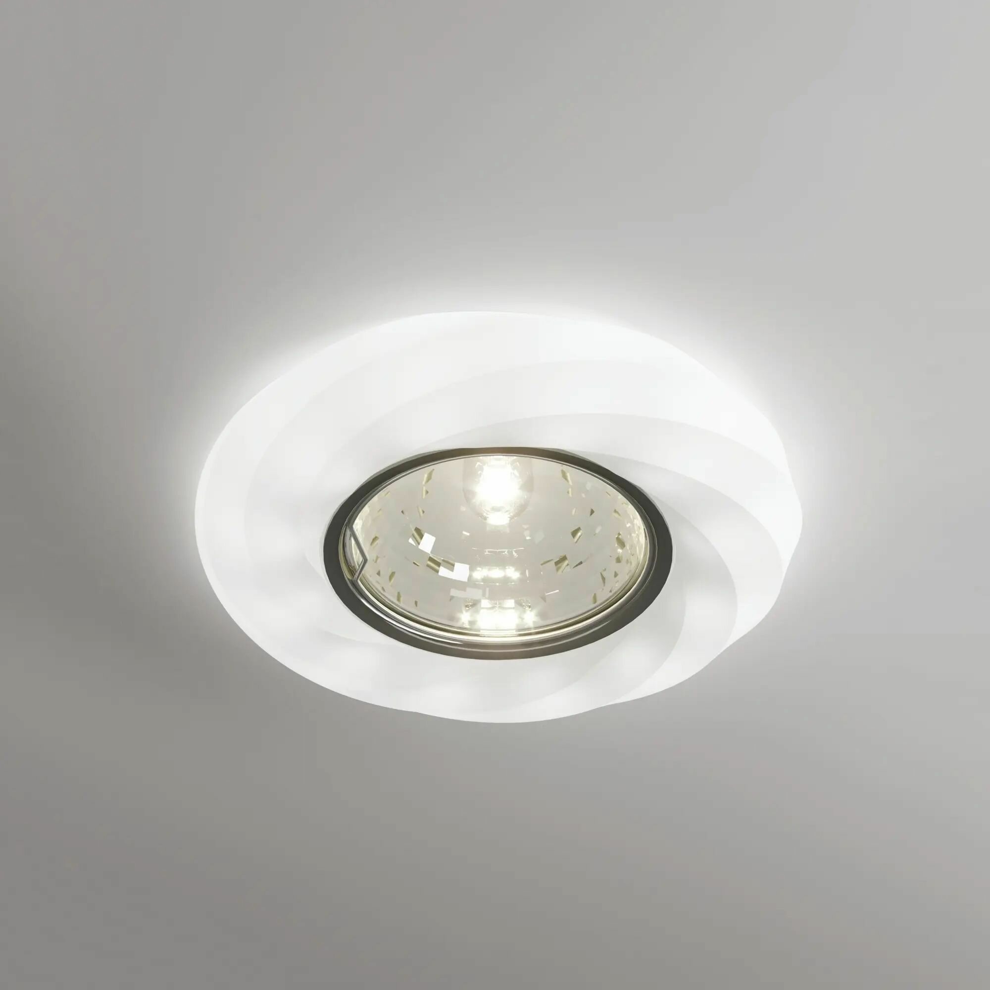 Светильник точечный встраиваемый Milano 51201 с LED-подсветкой под отверстие 60 мм, 2 м , цвет белый - фотография № 3