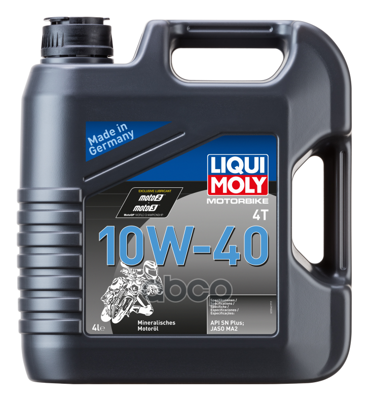 Синтетическое моторное масло LIQUI MOLY Motorbike 4T Basic Street 10W-40
