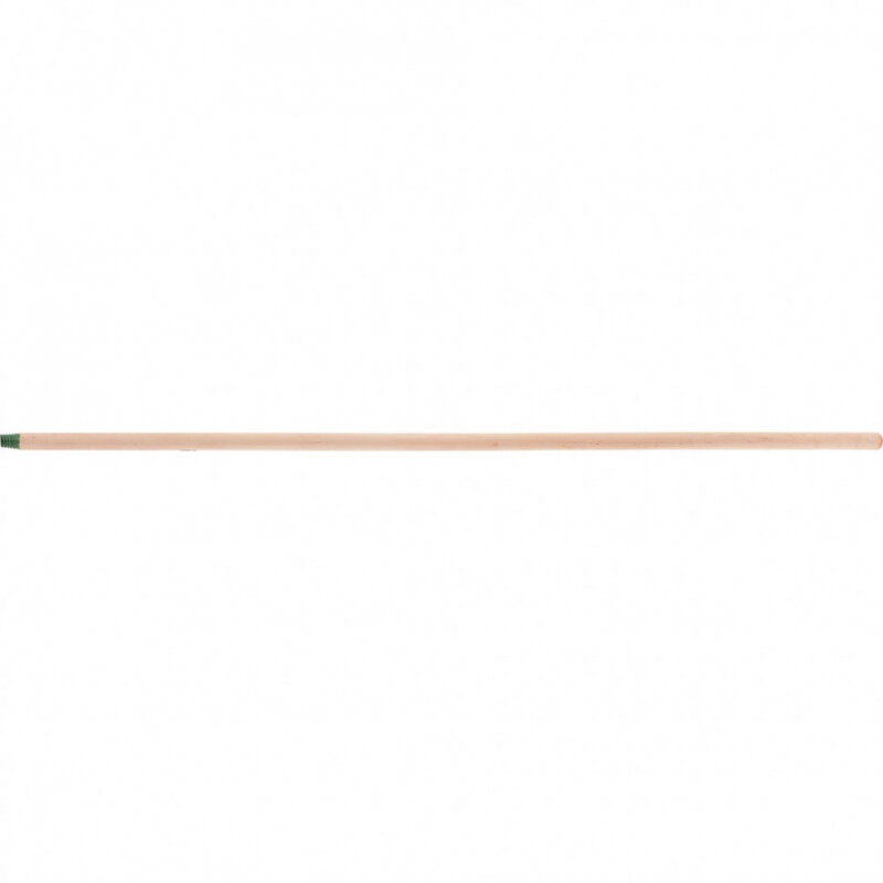 Черенок деревянный, 25 х 1200 мм, высший сорт, пластиковая резьба (подходит для метел, щеток), 68416 - фотография № 1
