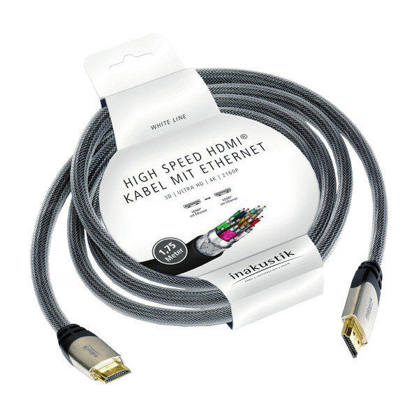 HDMI кабели In-Akustik White HDMI 1.75m #010527502