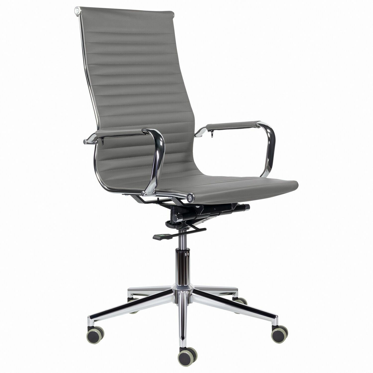 Кресло офисное BRABIX PREMIUM Intense EX-531 экокожа, хром, темно-серое