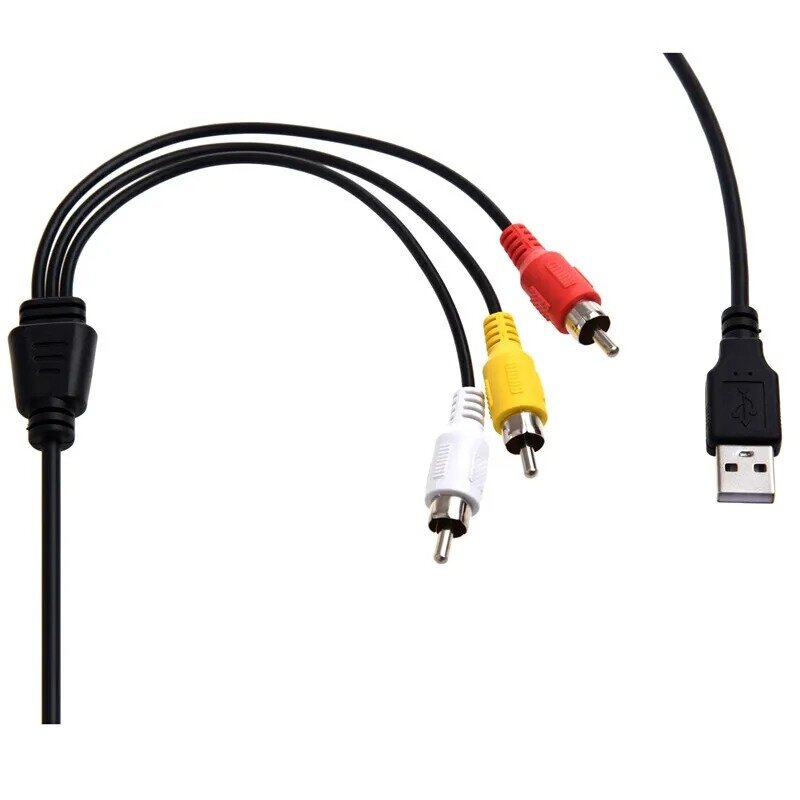 Кабель USB-3RCA (тюльпан)