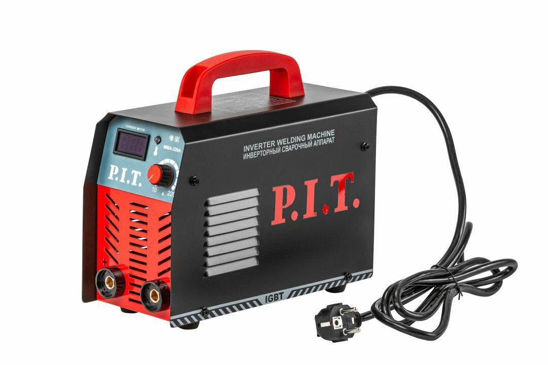 Сварочный инвертор PMI220-C2 IGBT(220 А, ПВ-30,1,6-3.2 мм,5,8квт, от пониж нап. 190, гор старт) P.I.T.