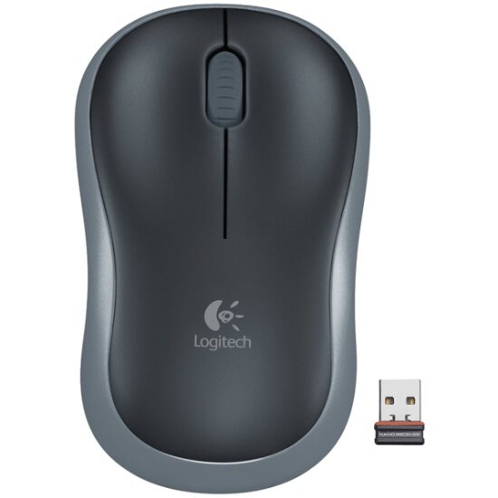 Мышь беспроводная LOGITECH M185 Grey (910-002252)