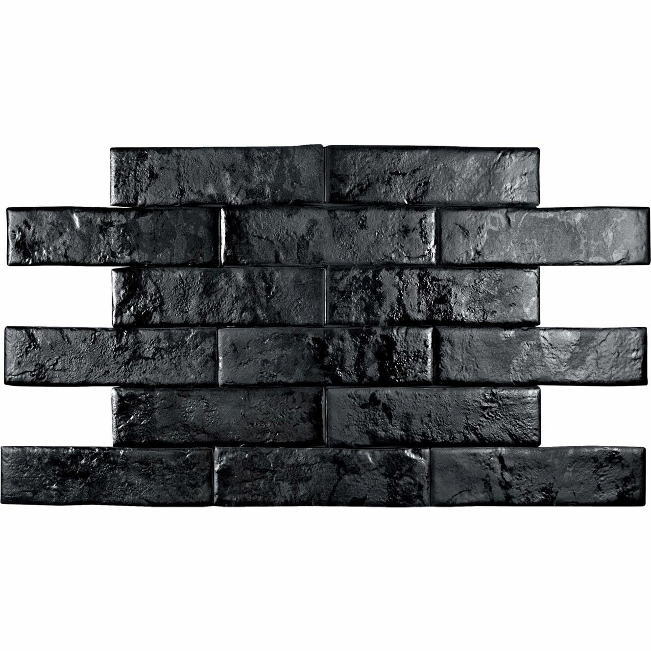 Настенная плитка Pamesa Ceramica Brickwall Negro 7х28 (0.53 м2)