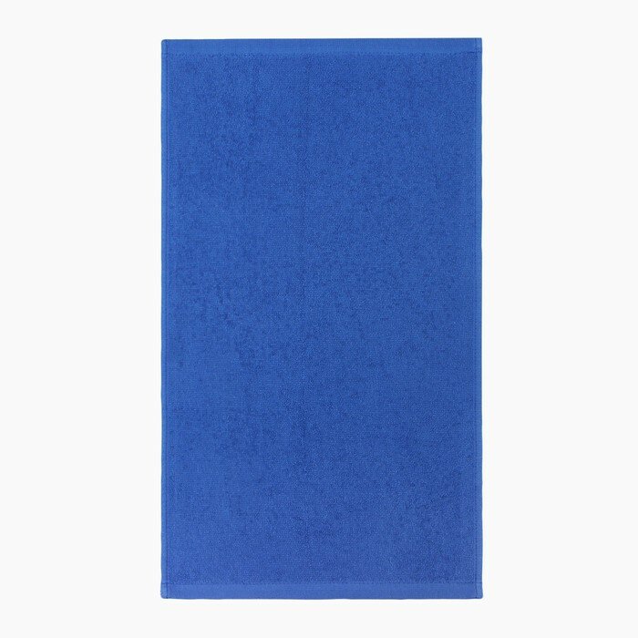 Полотенце махровое 30х50см, синий, 360 г/м2, хл100% - фотография № 2