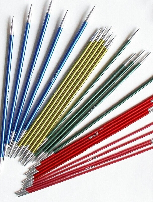 KnitPro Спицы чулочные "Zing" 20см, KnitPro, цветные (3,5 арт.47037)
