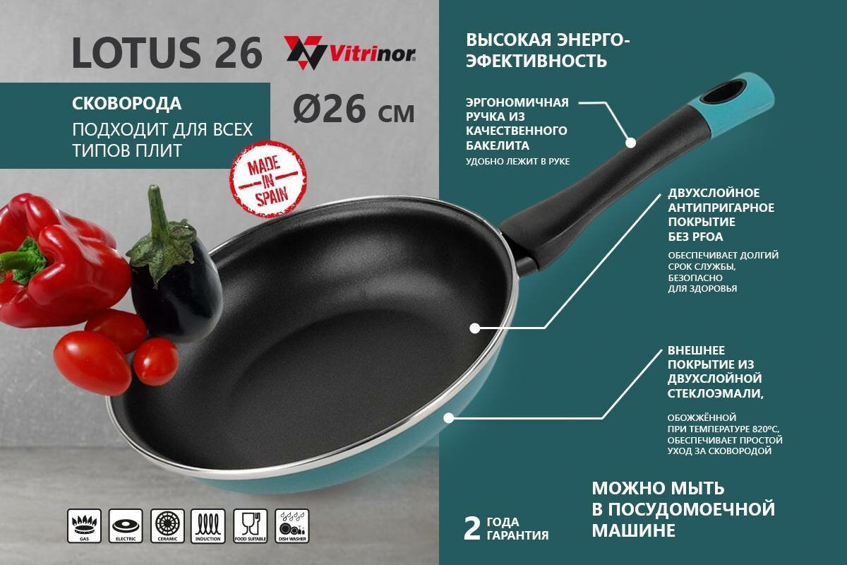 Сковорода Vitrinor Lotus 26 01114717