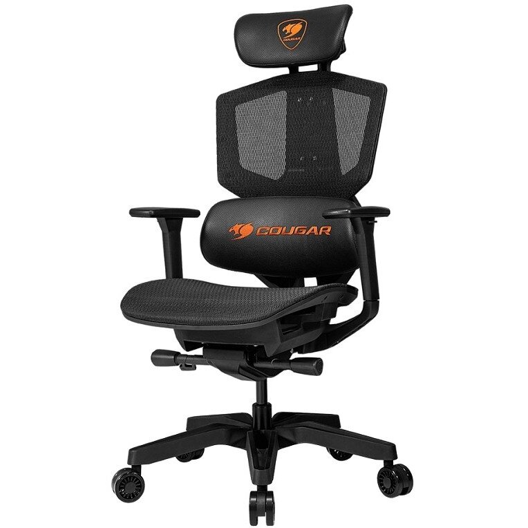 Кресло компьютерное игровое Cougar Argo One Black-Orange - черно-оранжевое