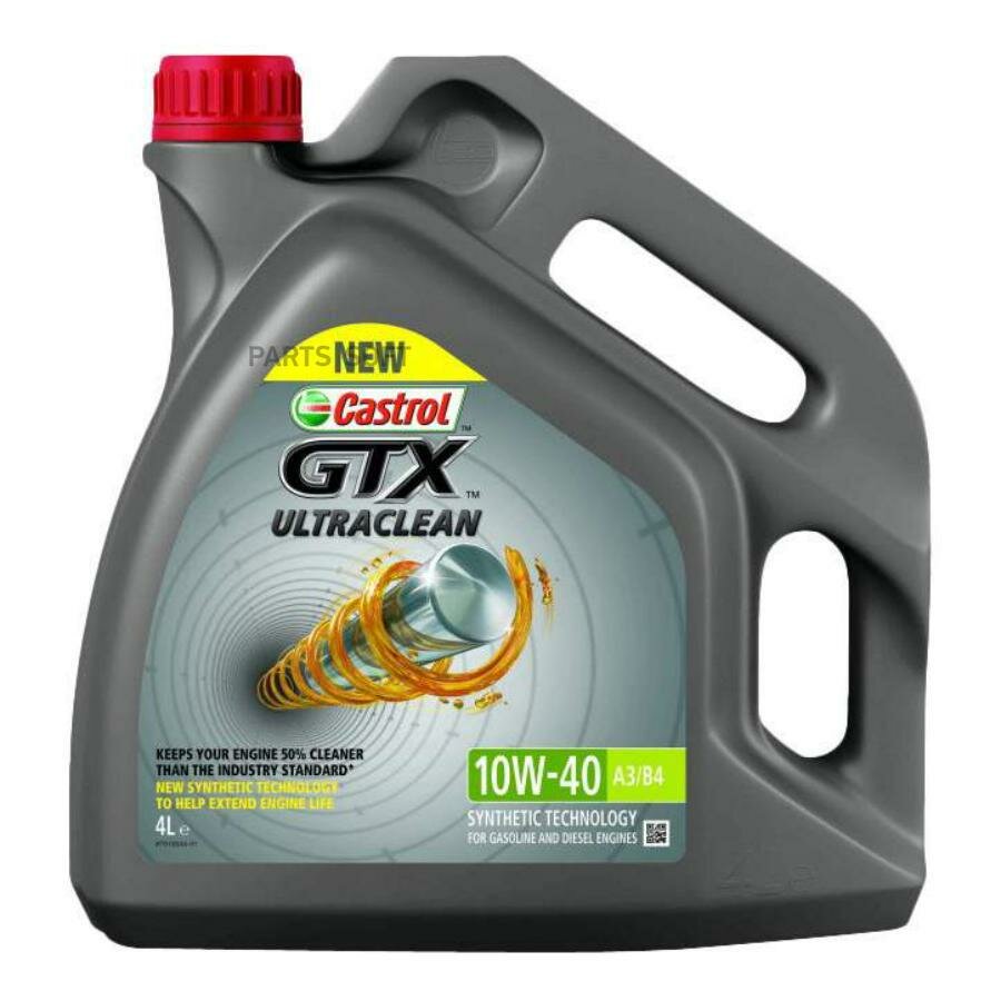 CASTROL 15A4E0 Castrol 10W40 (4L) GTX ULTRACLEAN_масло мот.! \ACEA A3/B3, A3/B4, API SL/CF, Fiat 9.55535-D2/G3