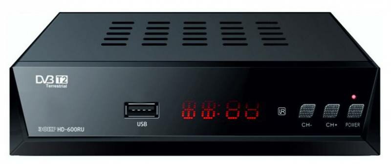 Сигнал Ресивер DVB-T2 Сигнал Эфир HD-600RU черный