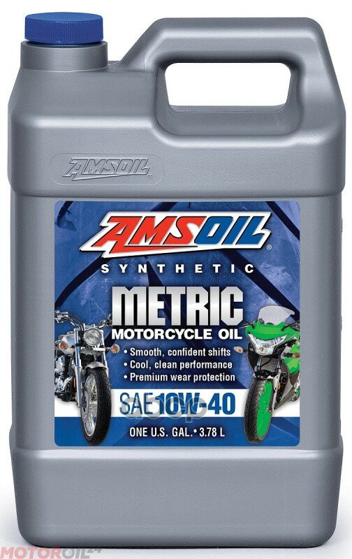 Мотоциклетное Масло Amsoil Synthetic Metric Motorcycle Oil Sae 10w-40 (3,78л) AMSOIL арт. MCF1G