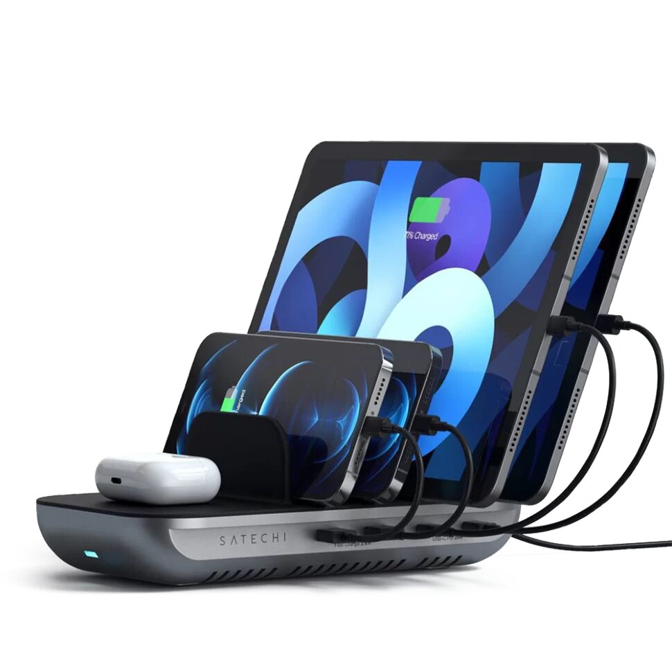 Зарядная станция Satechi Dock5 Multi-Device Charging Station Серая ST-WCS5PM-EU