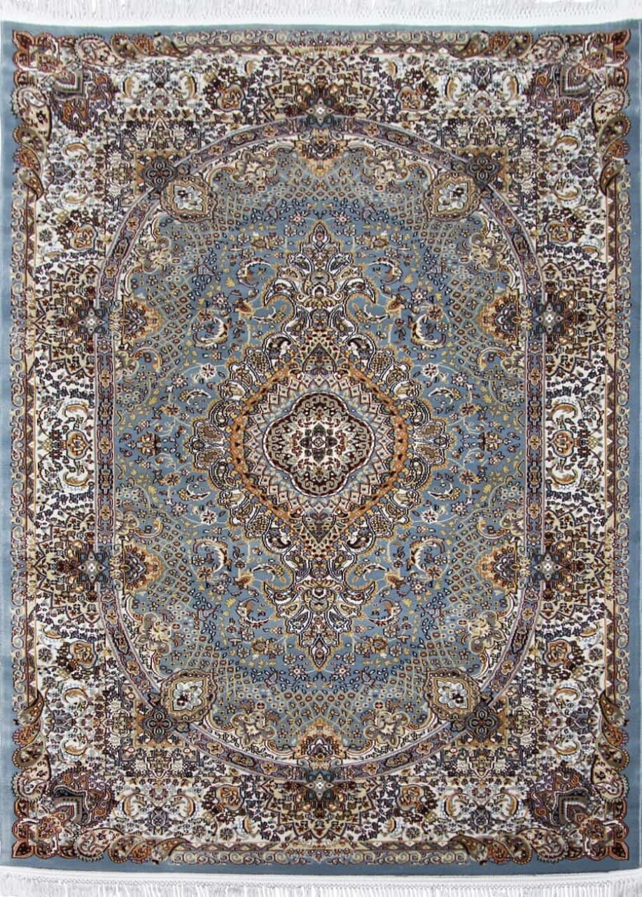 Ковер D414 BLUE Прямоугольник - коллекция SHAHREZA 2.40x3.30 - фотография № 3