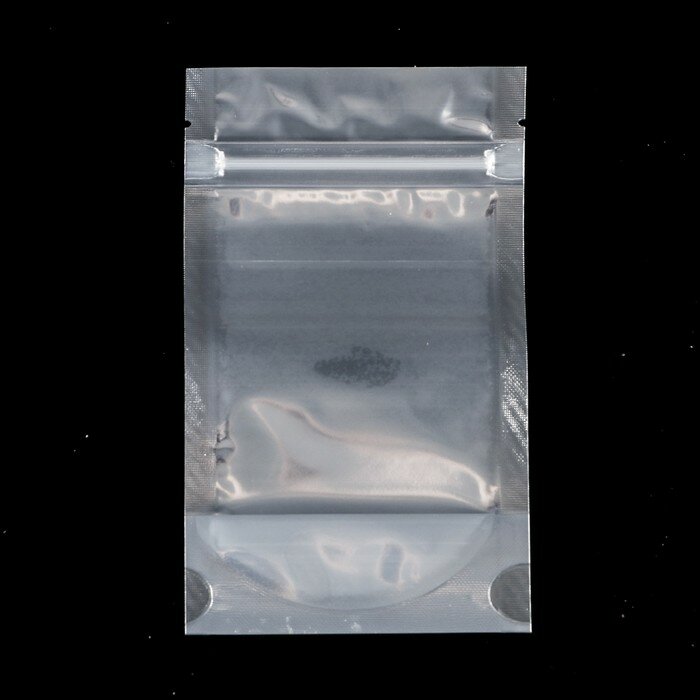 Пакет Zip-lock ПП, метализзированный, со сплошным окном, 9 х 15 см - фотография № 1