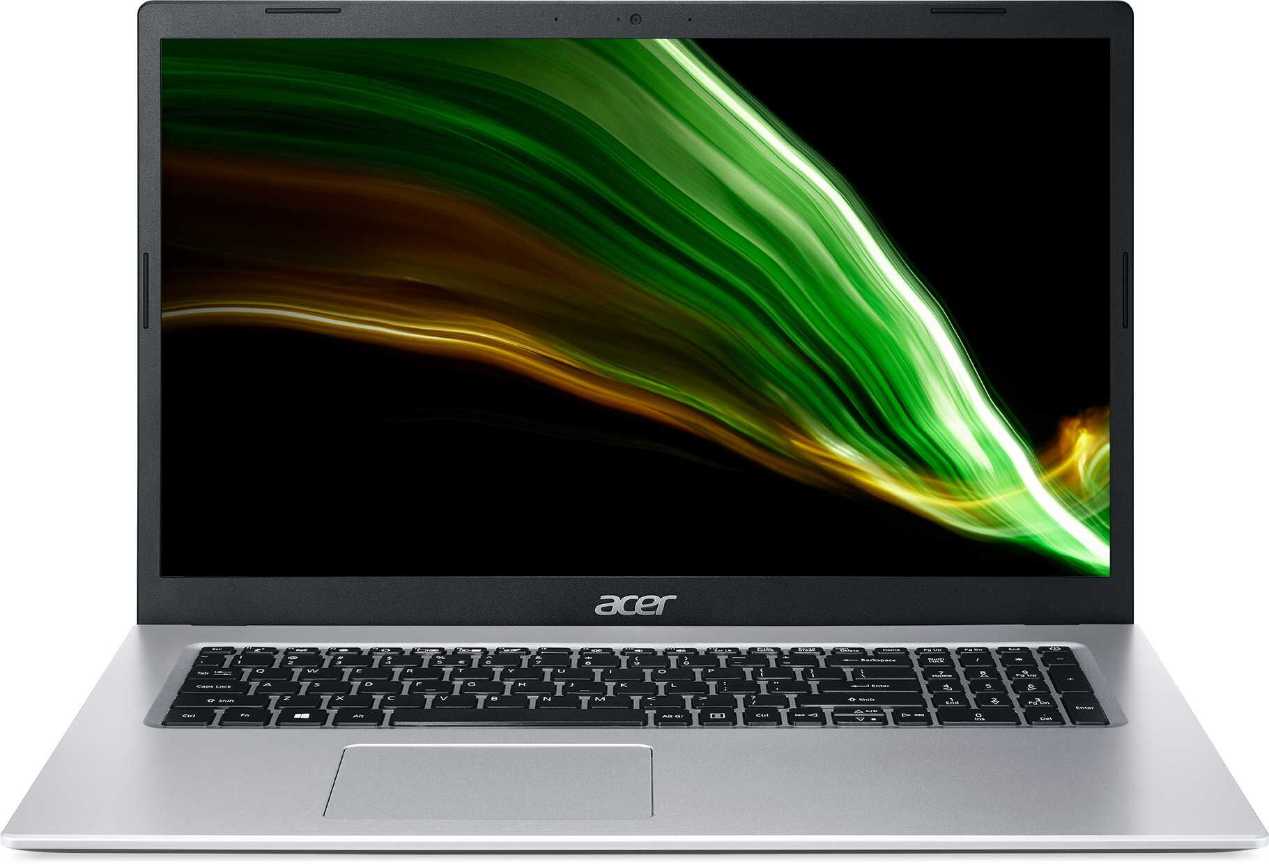 Ноутбук Acer A317-53-38V (NX.AD0ER.022) silver, 17.3" IPS (FHD/Core i3 1115G4/16Gb/512GbSSD/Eshell)