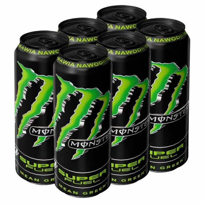 Энергетический напиток Monster Energy Super Fuel Mean Green со вкусом лимона и лайма (Польша), 568 мл (6 шт) - фотография № 1