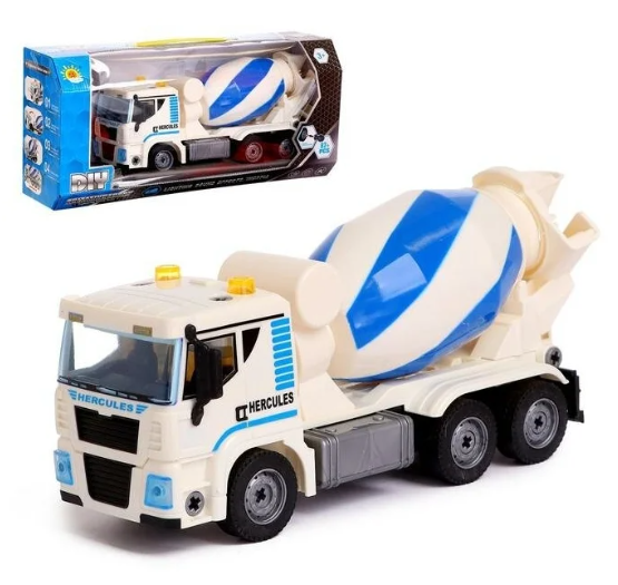 фото Конструктор винтовой «Бетономешалка», свет и звук, 82 детали