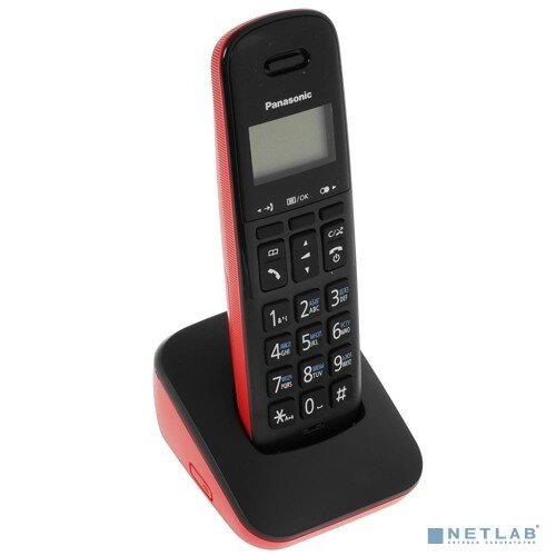 Panasonic Телефон Panasonic KX-TGB610RUR (красный) Беспроводной DECT,40 мелодий,телефонный справочник 120 зап. Красный