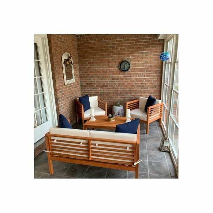 Кресло Reilo уличное из массива (деревянный) в беседку, на веранду, на террасу (садовая мебель) - фотография № 2
