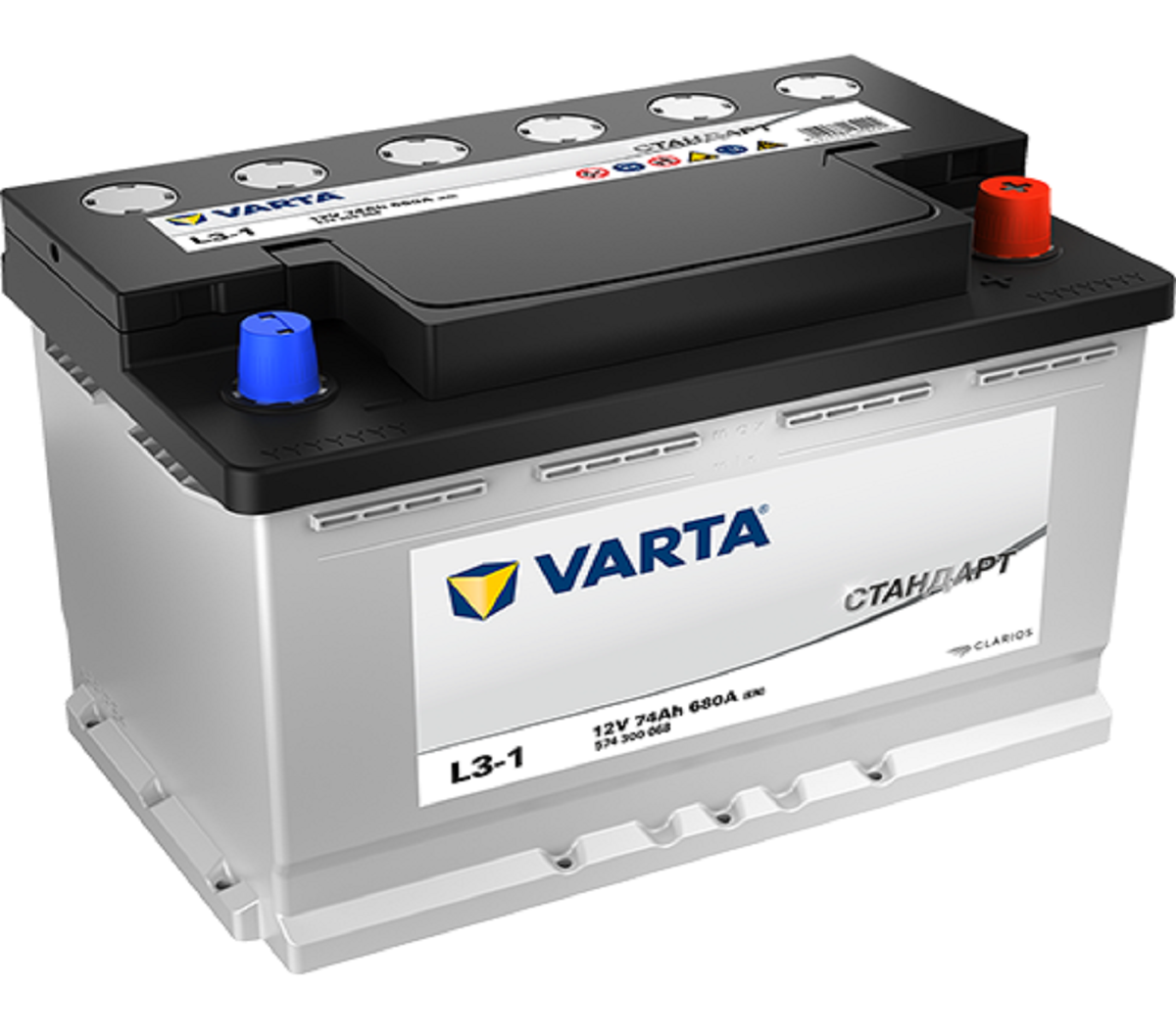 Аккумулятор VARTA (VST) 74 Ah 680 A L3-1 74 Ah 680 A ОП