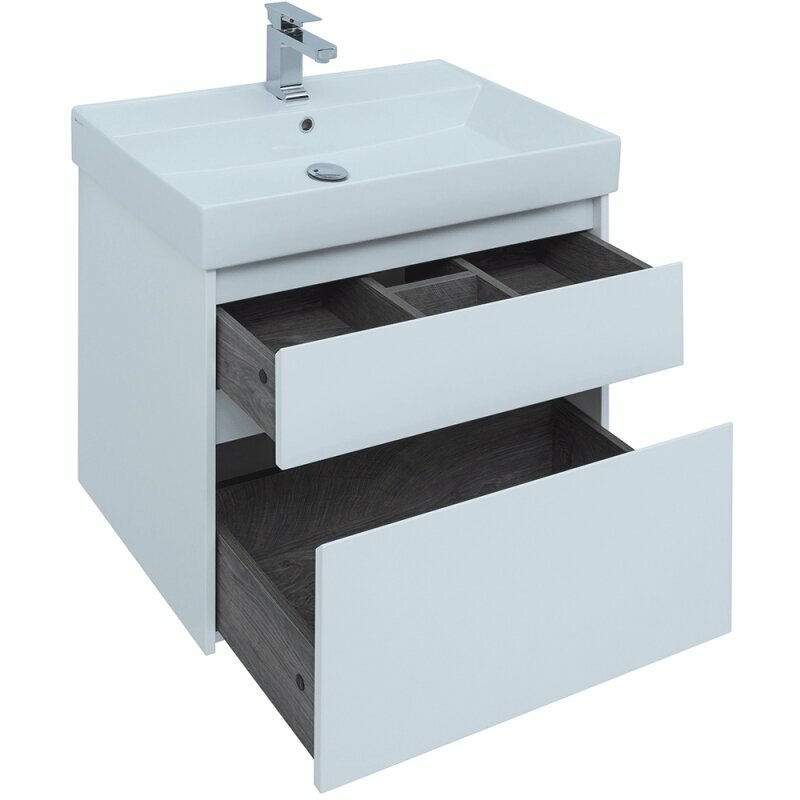 Комплект мебели для ванной Aquanet Nova Lite 75 242903 подвесной Белый - фотография № 5