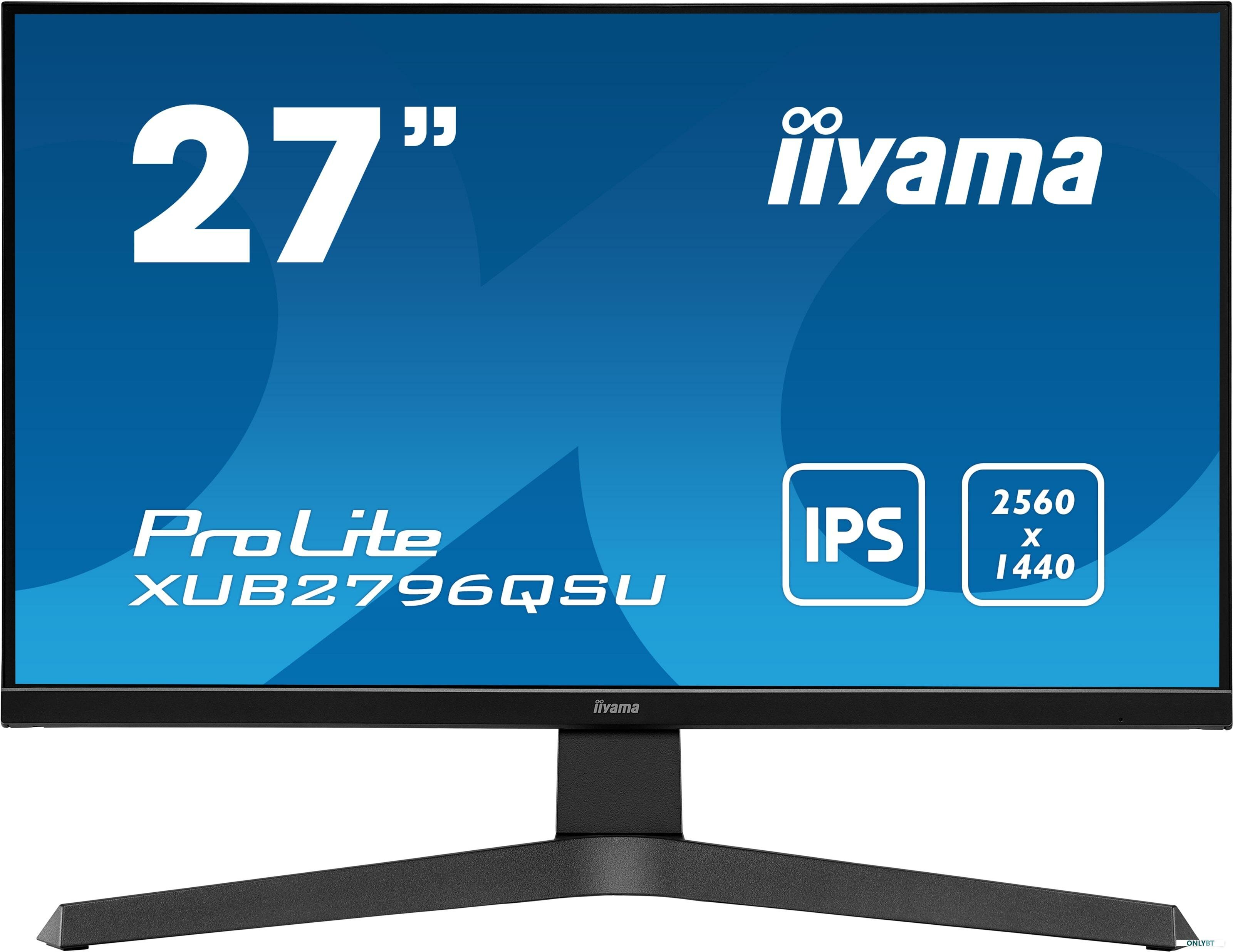 27" Монитор Iiyama ProLite XUB2796QSU-B1, 2560x1440, IPS, черный