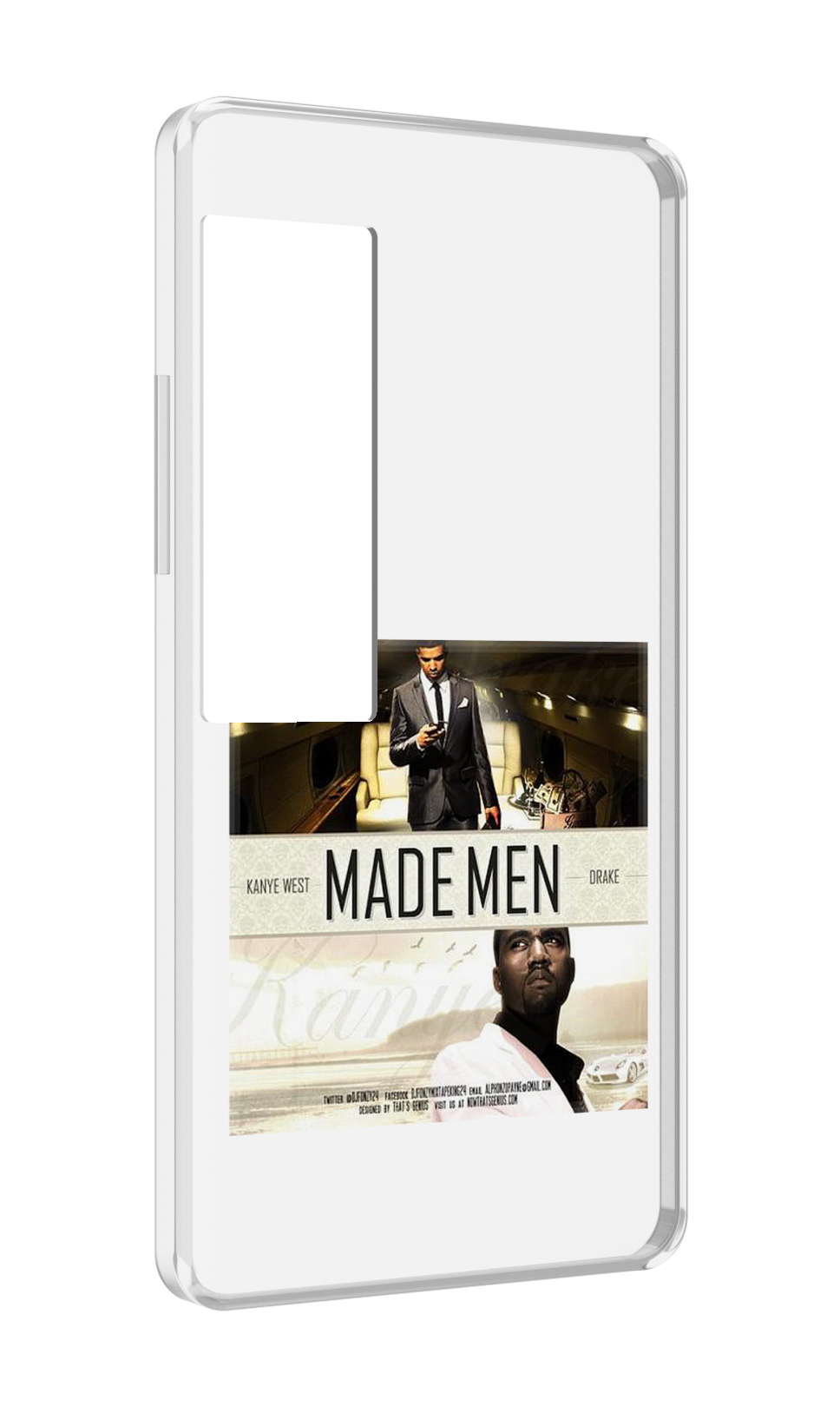 Чехол MyPads Kanye West & Drake - Made Men для Meizu Pro 7 Plus задняя-панель-накладка-бампер