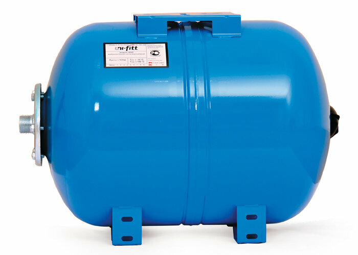 Гидроаккумулятор WAO 100 литров для водоснабжения горизонтальный Uni-Fitt (WAO100-U)