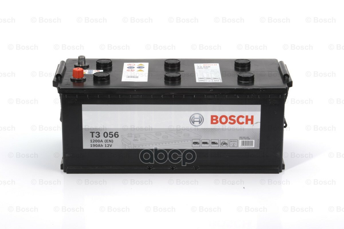 0 092 T30 560_аккумулятор T3 190ah 1200а + Справа 513x223x223 Bosch арт. 0092T30560