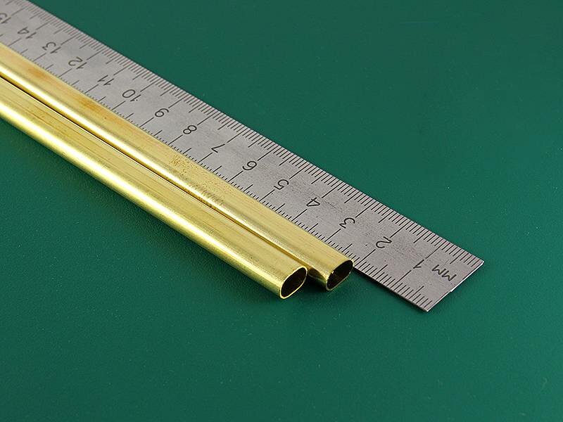 Овальная латунная трубка 8х6 мм, 2 шт Овальная латунная трубка 8х6 мм, 2 шт