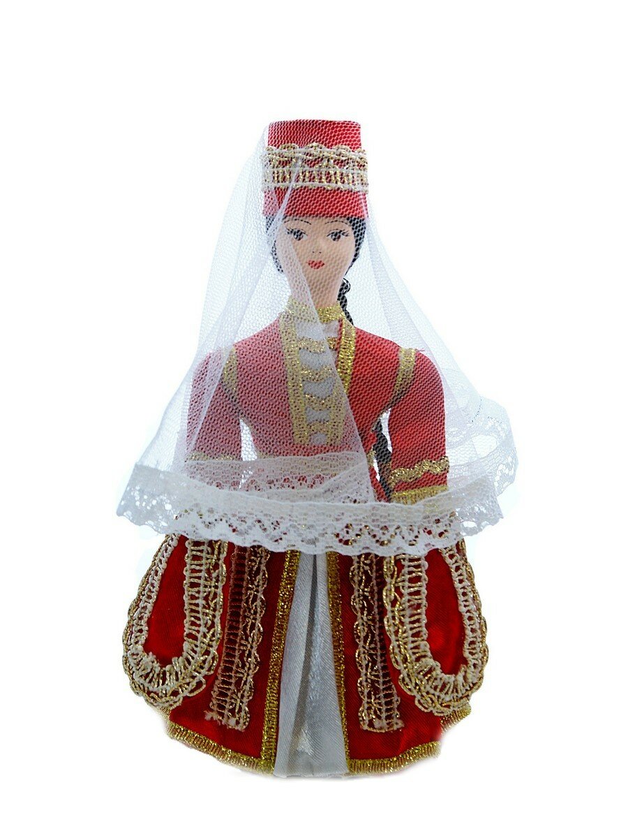 Кукла коллекционная в Кабардинском женском костюме