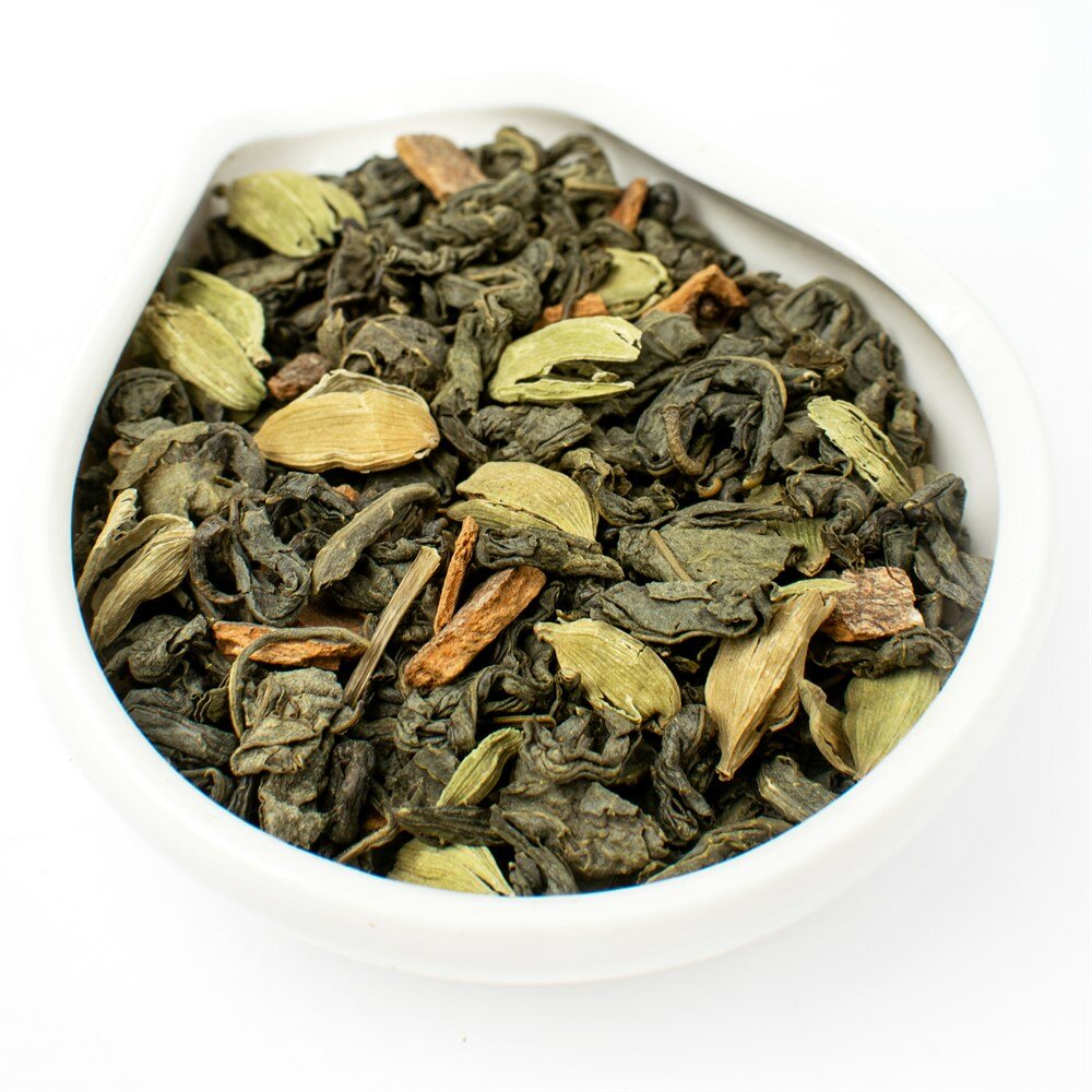 Кашмирский Кахва (пряный зелёный чай) 50 гр - фотография № 2
