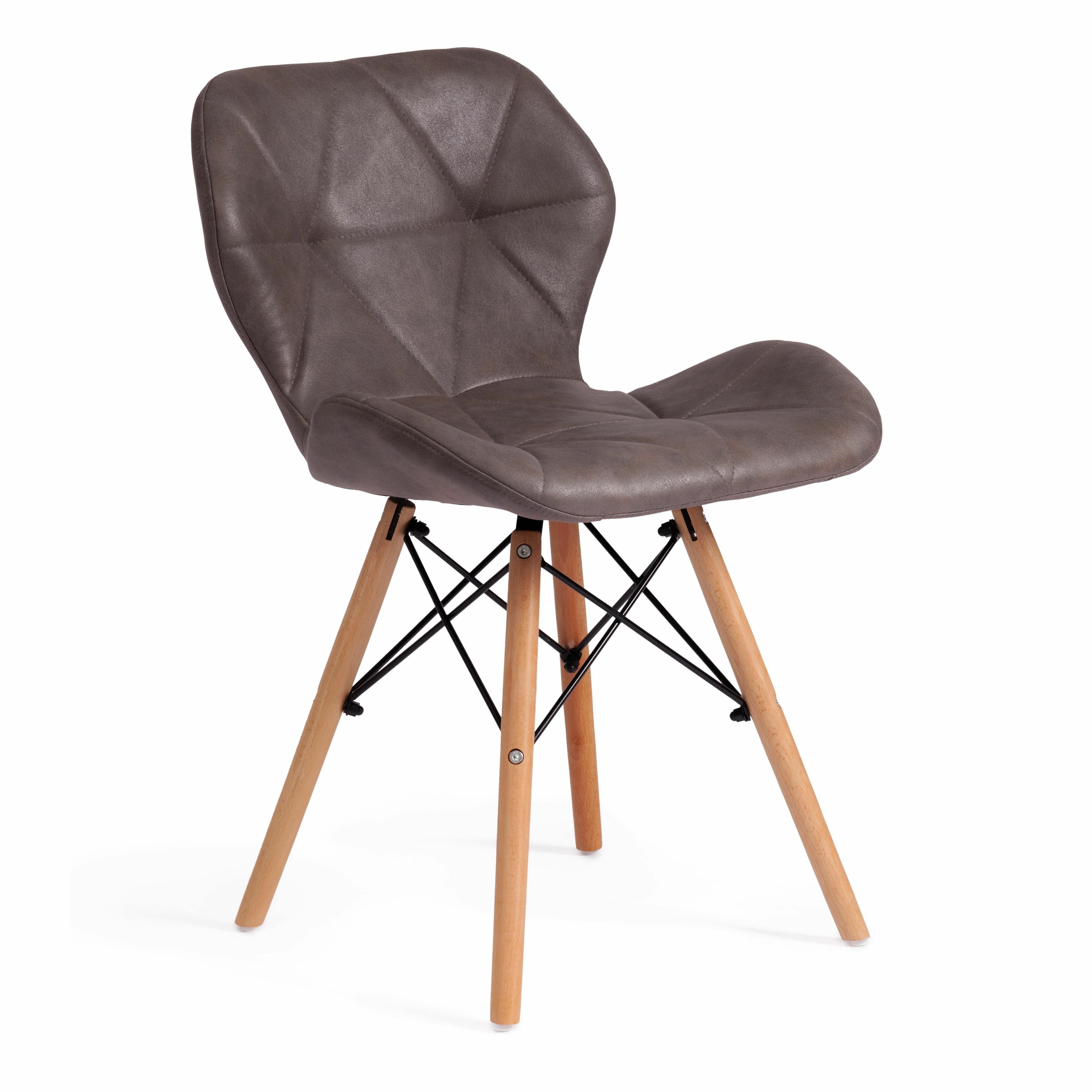 Стул TetChair STUTTGART (mod. 74) / 1 шт. в упаковке античный серый RH02-26/натуральный