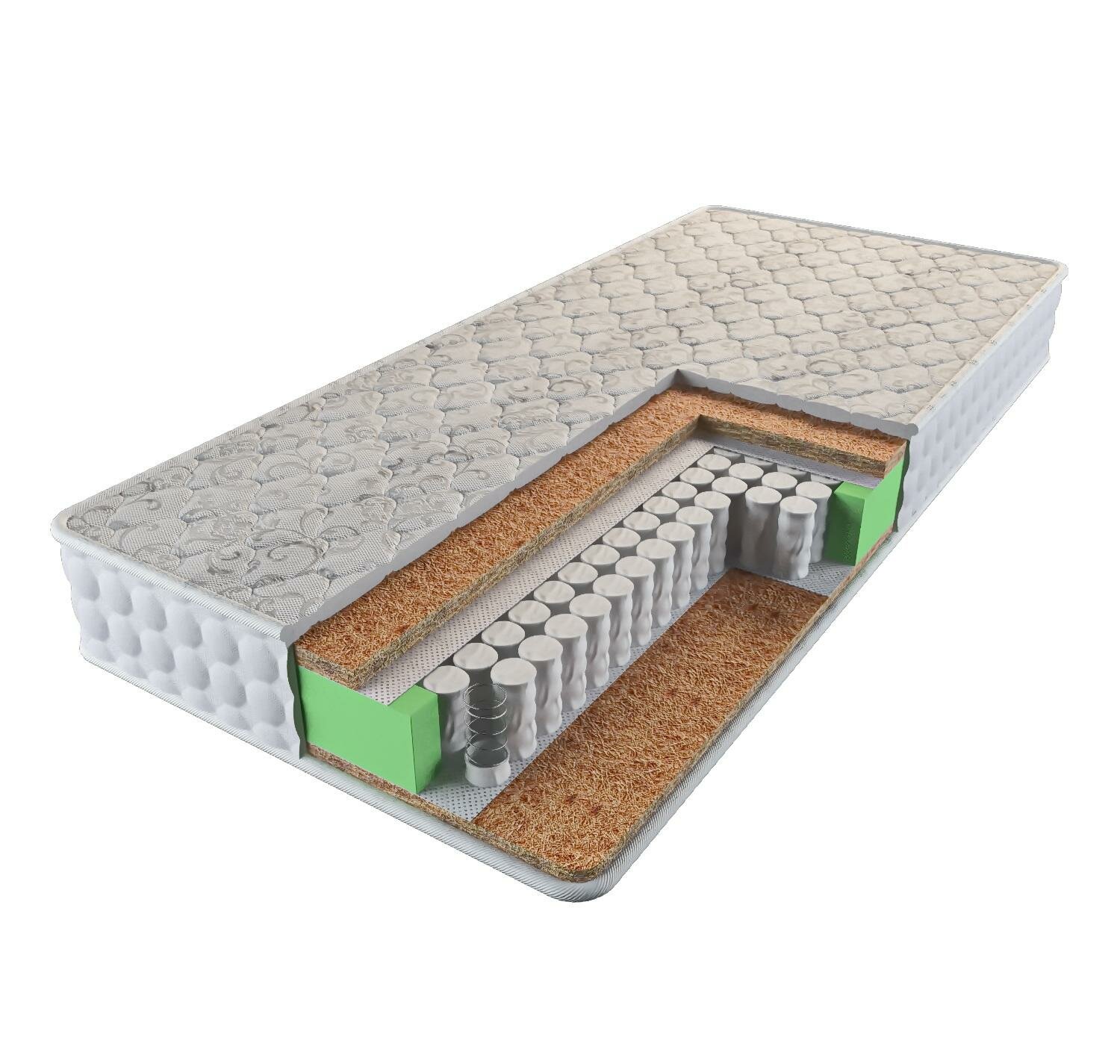 фото Жесткий пружинный матрас Коралл 80х190