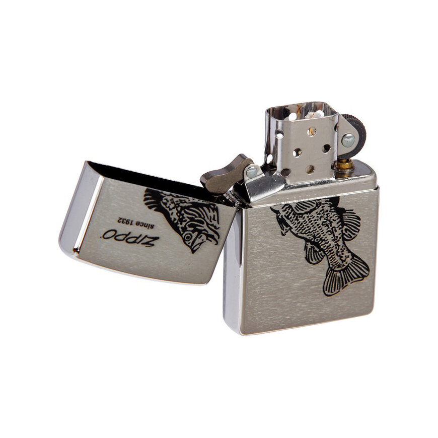 Зажигалка Zippo 200 Black Bass - фотография № 2