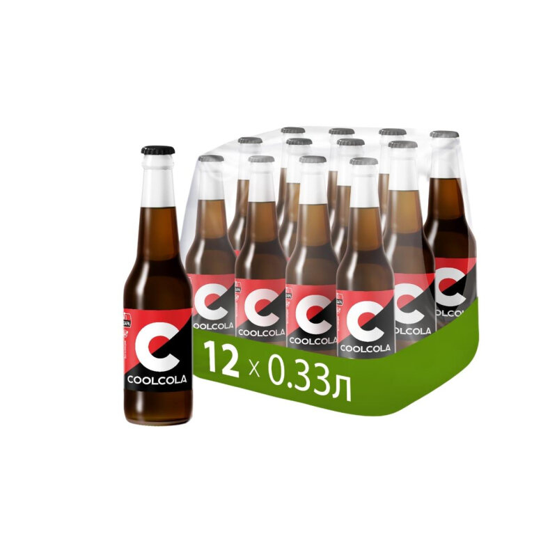 Напиток Cool Cola Zero сильногаз. ст/б 0,33л 12шт/уп - фотография № 2